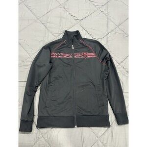 J!NX Men's XS/SM Black Red World Of Warcraft Horde Logo Full Zip Track Jacket